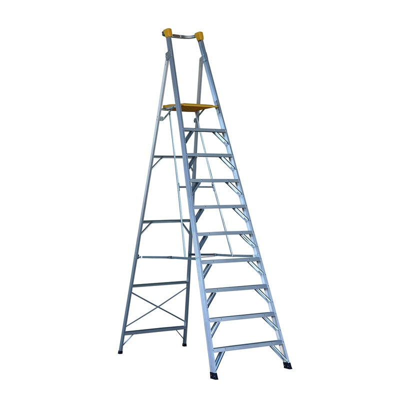 Gorilla Heavy Duty 10 Step Aluminium Platform Ladder (3m)