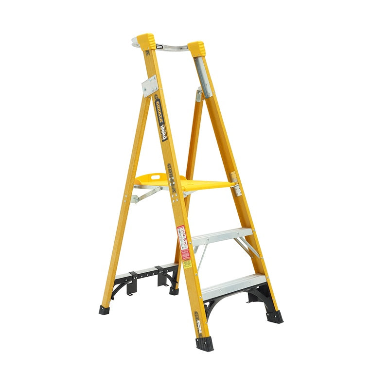 Gorilla Heavy Duty 3 Step Fibreglass Platform Ladder (0.9m)