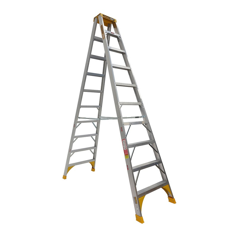 Gorilla Heavy Duty 10 Step Aluminium Double Sided Ladder (3m)
