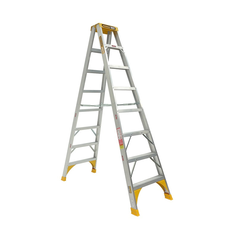 Gorilla Heavy Duty 8 Step Aluminium Double Sided Ladder (2.4m)