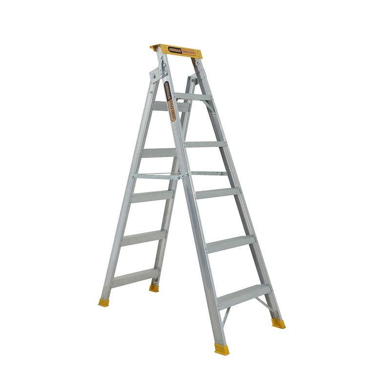 Gorilla Pro-Lite 6 Step Aluminium Dual Purpose Ladder (1.75-3.14m)