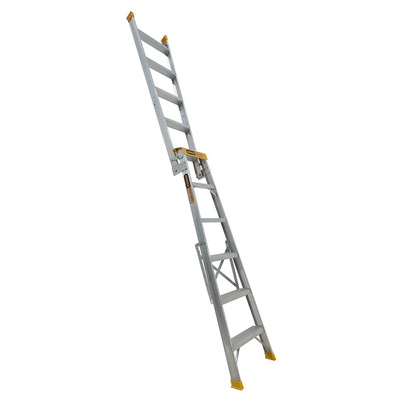 Gorilla Pro-Lite 6 Step Aluminium Dual Purpose Ladder (1.75-3.14m)