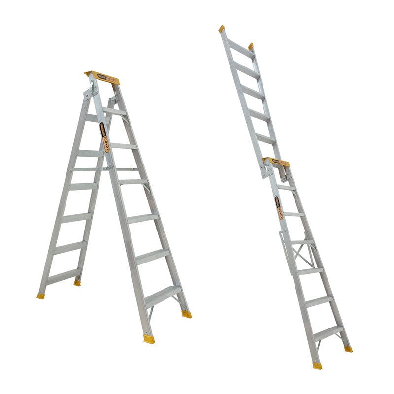 Gorilla Pro-Lite 7 Step Aluminium Dual Purpose Ladder (2.05-3.74m)
