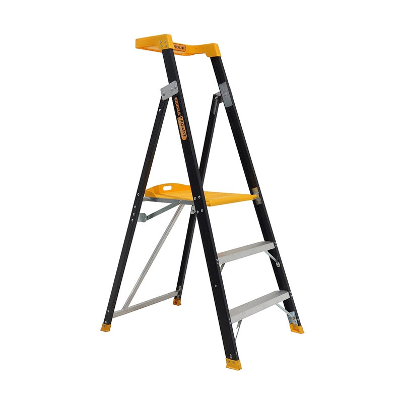 Gorilla Pro-Lite 3 Step Fibreglass Platform Ladder (0.85m)