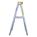 Indalex Pro Series Platform Ladder 4 Steps 1.2m Aluminium 180kg Industrial PROP7/4