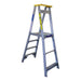 Indalex Pro Series Platform Ladder 4 Steps 1.2m Aluminium 180kg Industrial PROP7/4