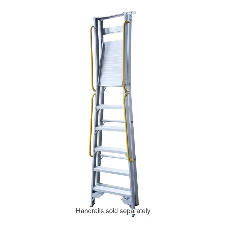 Indalex Pro Series Platform Ladder 3 Steps 0.9m Aluminium 180kg Industrial PROP6/3