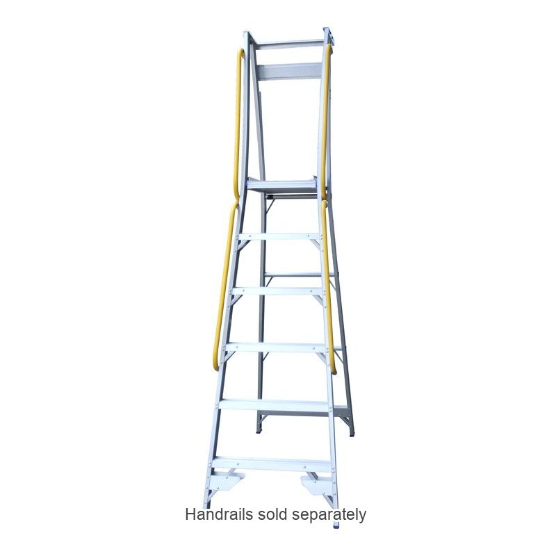 Indalex Pro Series Platform Ladder 4 Steps 1.2m Aluminium 180kg Industrial PROP7/4