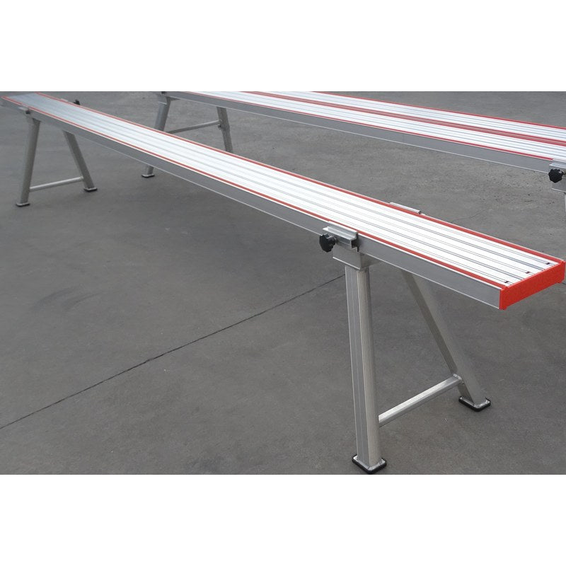 Total Aluminium one plank fixed leg set 1PFL fitted to a single plank, plank not included