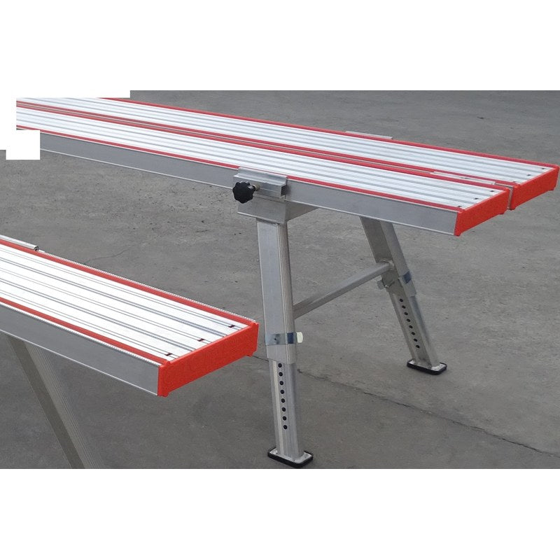 Total Aluminium two plank adjustable leg set 2PAL fitted to a pair of planks, planks not included