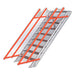 Total Aluminium 9 step adjustable aluminium stair with handrails AS-09STEPW