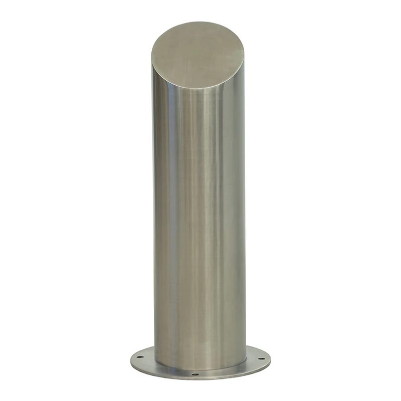 Gorilla Fixed Surface Mounted Sloped Top Bollard 800mm Stainless Steel BOL-FX-080SS