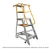 Gorilla Order Picking Ladder 1.2m (4ft) Aluminium 200kg Industrial GOP04K