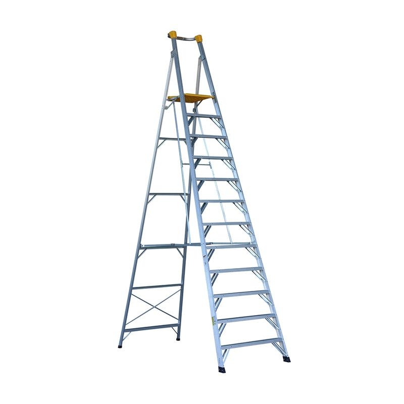 Gorilla Heavy Duty 12 Step Aluminium Platform Ladder (3.6m)