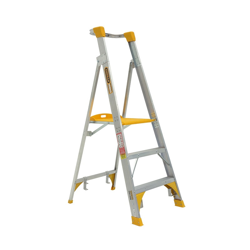 Gorilla Heavy Duty 3 Step Aluminium Platform Ladder (0.9m)