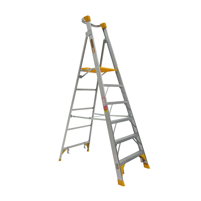 Gorilla Heavy Duty 6 Step Aluminium Platform Ladder (1.8m)