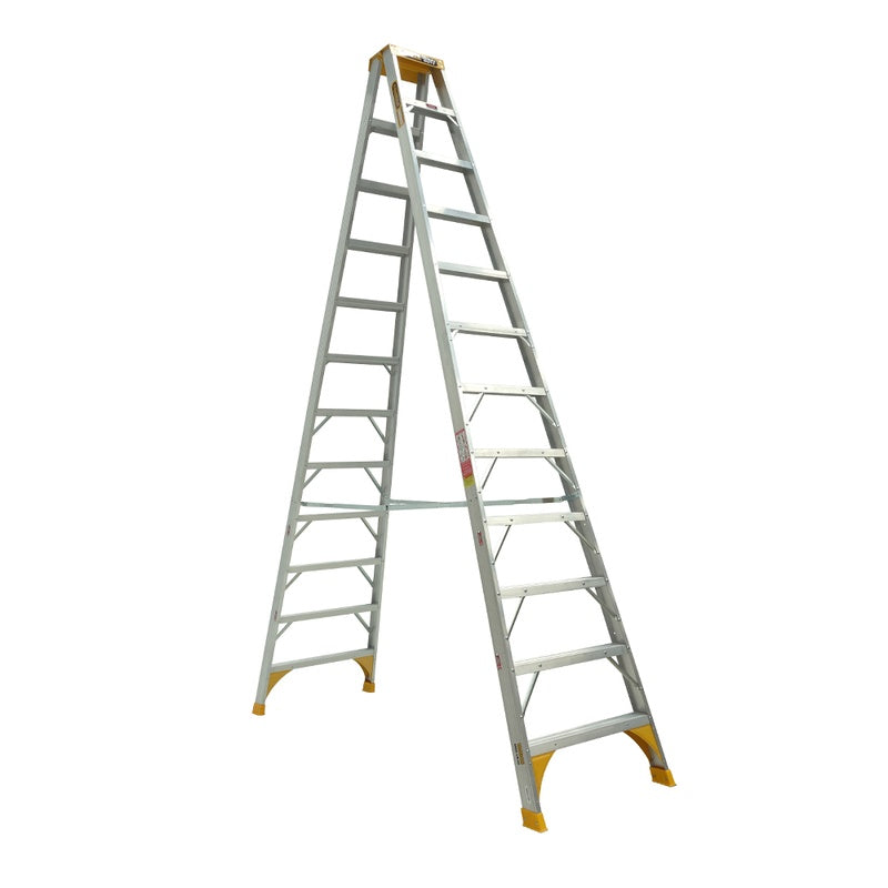 Gorilla Heavy Duty 12 Step Aluminium Double Sided Ladder (3.6m)