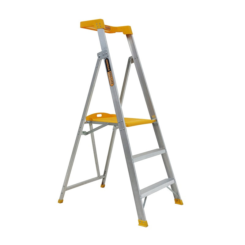 Gorilla Pro-Lite 3 Step Aluminium Platform Ladder (0.85m)