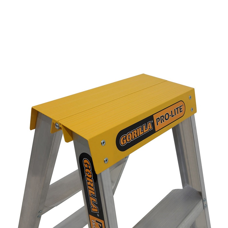 Gorilla Pro-Lite 4 Step Aluminium Double Sided Ladder (1.15m)