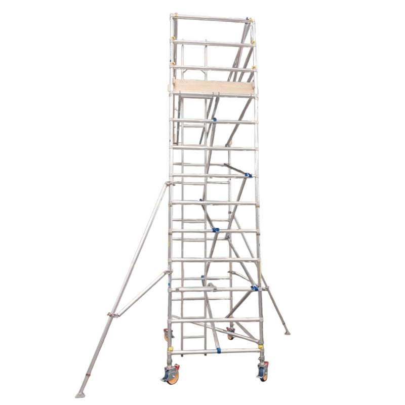 Instant Access 400 Series Double Width Aluminium Mobile Scaffold Tower, Australian Made (1.2m width x 1.8m length)