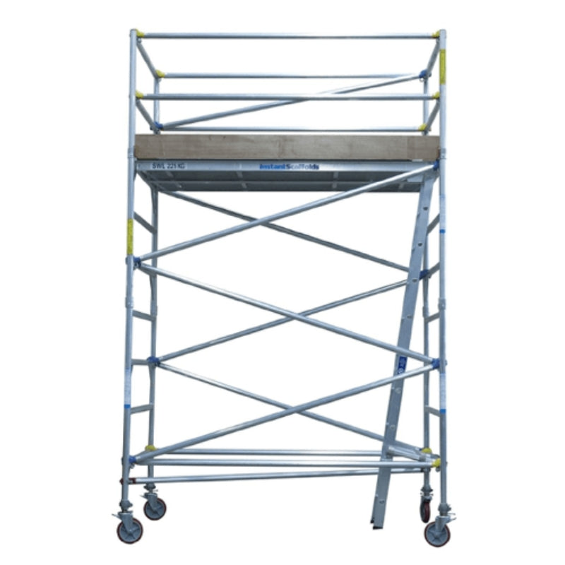 Instant Access 400 Series Single Width Aluminium Mobile Scaffold Tower, Australian Made (0.7m width x 1.8m length)