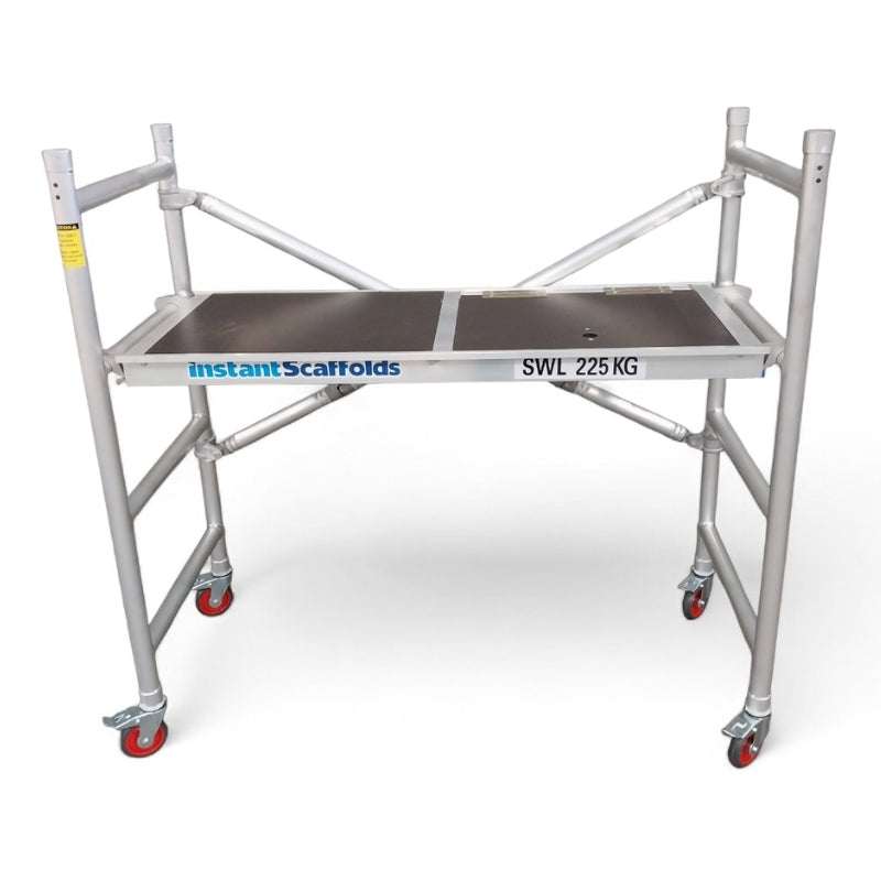 Instant Access Tradie Aluminium Foldable Scaffold - Base Unit Only - 1.2m Platform Height