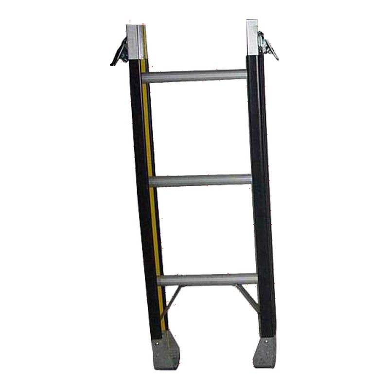 Indalex PFSL3B 1.1M  Industrial Fibreglass 150KG Pro Series Sectional Ladder (Bottom), section bottom, on white background