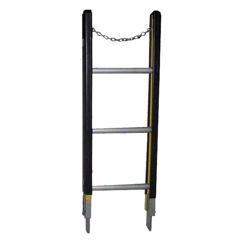 Indalex PFSL3T 1.1M  Industrial Fibreglass 150KG Pro Series Sectional Ladder (Top), section top, on white background