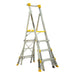 Gorilla Heavy Duty Height Adjustable Platform Ladder with Quad Leveller 4-6 Step PL0406HD-LVL