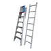 Indalex PROC7 2.1M-3.5M  Industrial Aluminium 150KG Pro Series Combination Ladder, single ladders, on white background