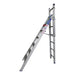 Indalex PROC7 2.1M-3.5M  Industrial Aluminium 150KG Pro Series Combination Ladder, wall 1, on white background
