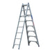 Indalex PROC8 2.4M-4.1M  Industrial Aluminium 150KG Pro Series Combination Ladder, 3, on white background