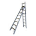 Indalex PROC8 2.4M-4.1M  Industrial Aluminium 150KG Pro Series Combination Ladder, wall, on white background