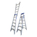 Indalex PRODP6 1.8M-3.2M  Industrial Aluminium 180KG Pro Series Dual Purpose Step Ladder, view 1, on white background