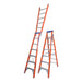 Indalex PRODPF7 2.1M-3.8M  Industrial Fibreglass 180KG Pro Series Dual Purpose Ladder, view 1, on white background