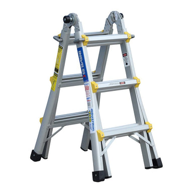 Indalex PROMT11 1.0M-3.0M  Industrial Aluminium 150KG Pro Series Telescopic Ladder, view 2, on white background