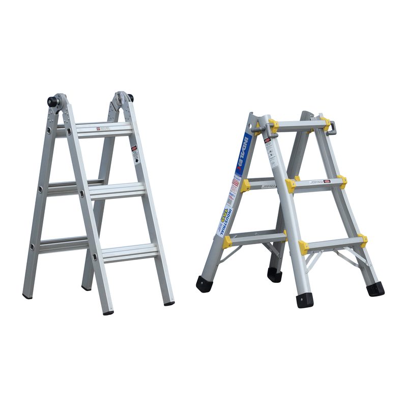 Indalex PROMT11 1.0M-3.0M  Industrial Aluminium 150KG Pro Series Telescopic Ladder, view 8, on white background