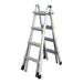 Indalex PROMT15 1.3M-4.2M  Industrial Aluminium 150KG Pro Series Telescopic Ladder, a postition, on white background