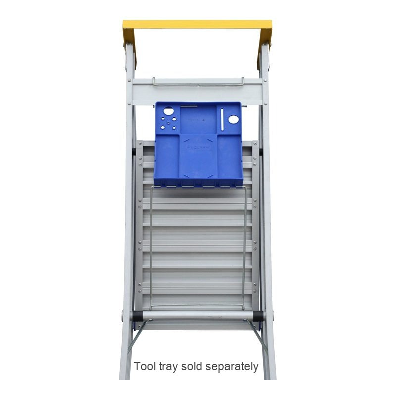 Indalex Pro Series Platform Ladder 8 Steps 2.4m Aluminium 180kg Industrial PROP11/8