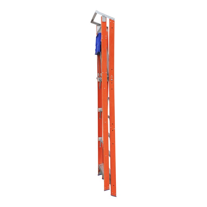 Indalex PROPTT Pro Series Platform Tool Tray attached to an orange ladder on a white background