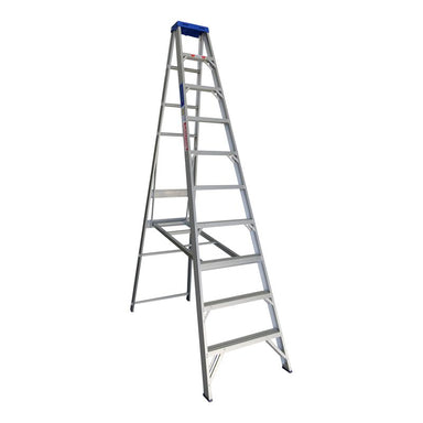 Indalex PROS10 3.0M  Industrial Aluminium 180KG Pro Series Single Sided Step Ladder, view 1, on white background