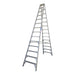Indalex PROS14D 4.3M  Industrial Aluminium 150KG Pro Series Double Sided Step Ladder, view 1, on white background
