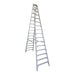 Indalex PROS16D 4.9M  Industrial Aluminium 150KG Pro Series Double Sided Step Ladder, view 1, on white background