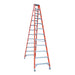 Indalex PROSF12D 3.7M  Industrial Fibreglass 150KG Pro Series Double Sided Step Ladder, view 1, on white background