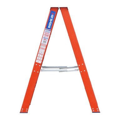 Indalex PROSF4D 1.2M  Industrial Fibreglass 180KG Pro Series Double Sided Step Ladder, view 1, on white background