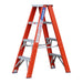 Indalex PROSF4D 1.2M  Industrial Fibreglass 180KG Pro Series Double Sided Step Ladder, view 2, on white background