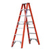 Indalex PROSF7D 2.1M  Industrial Fibreglass 180KG Pro Series Double Sided Step Ladder, view 2, on white background