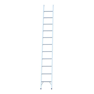 Indalex PROSG12 3.7M  Industrial Aluminium 180KG Pro Series Single Ladder, view 1, on white background