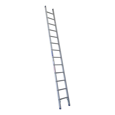 Indalex PROSG14 4.3M  Industrial Aluminium 180KG Pro Series Single Ladder, view 1, on white background