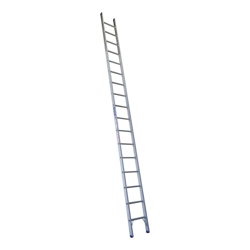 Indalex PROSG18 5.5M  Industrial Aluminium 180KG Pro Series Single Ladder, view 1, on white background